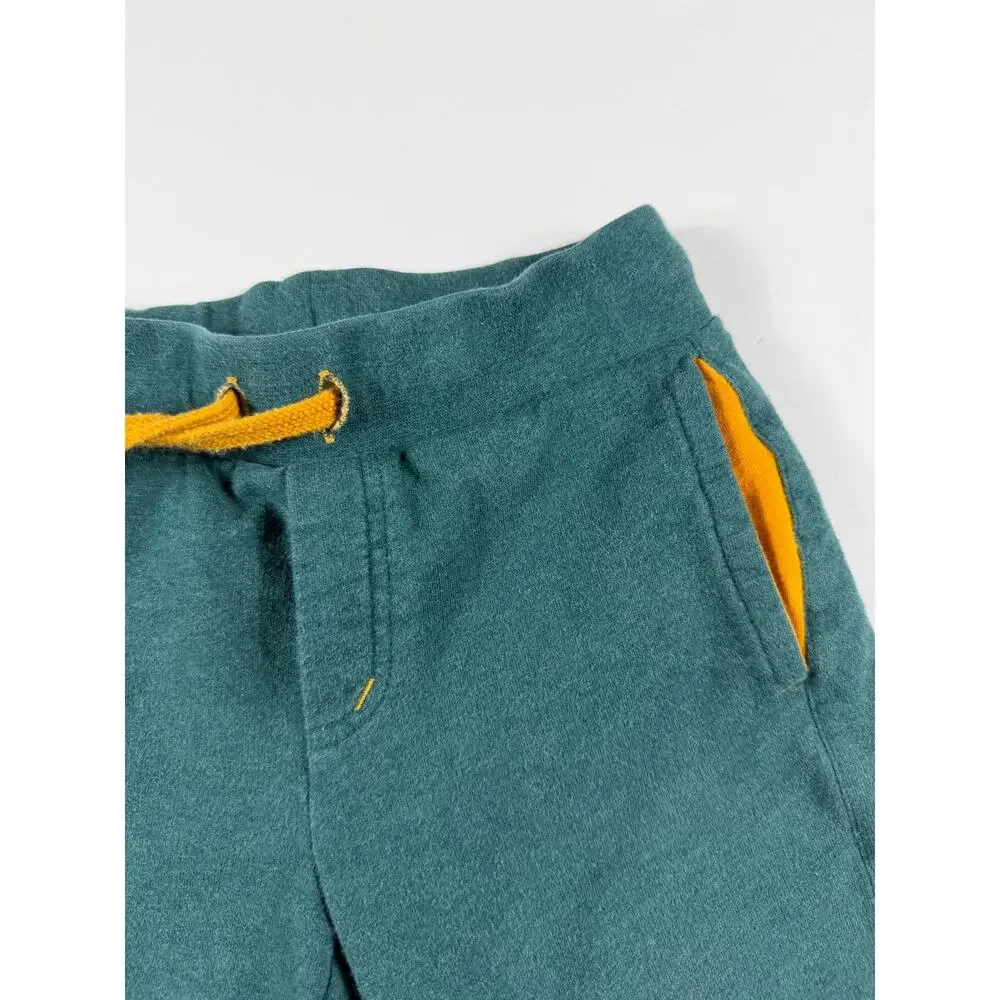 Little Green Radicals Organic Cotton Sweat Shorts Green Size 6–7 Years